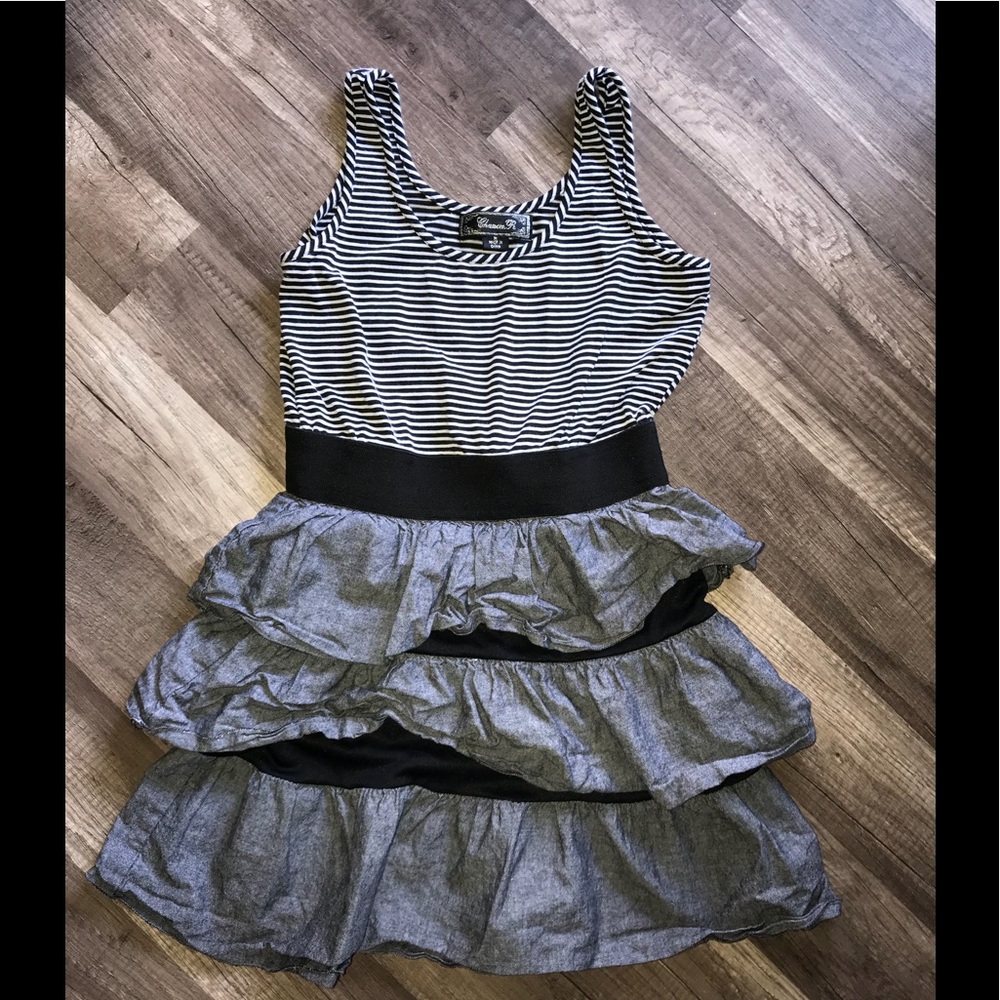 Ruffled Stripped Dress